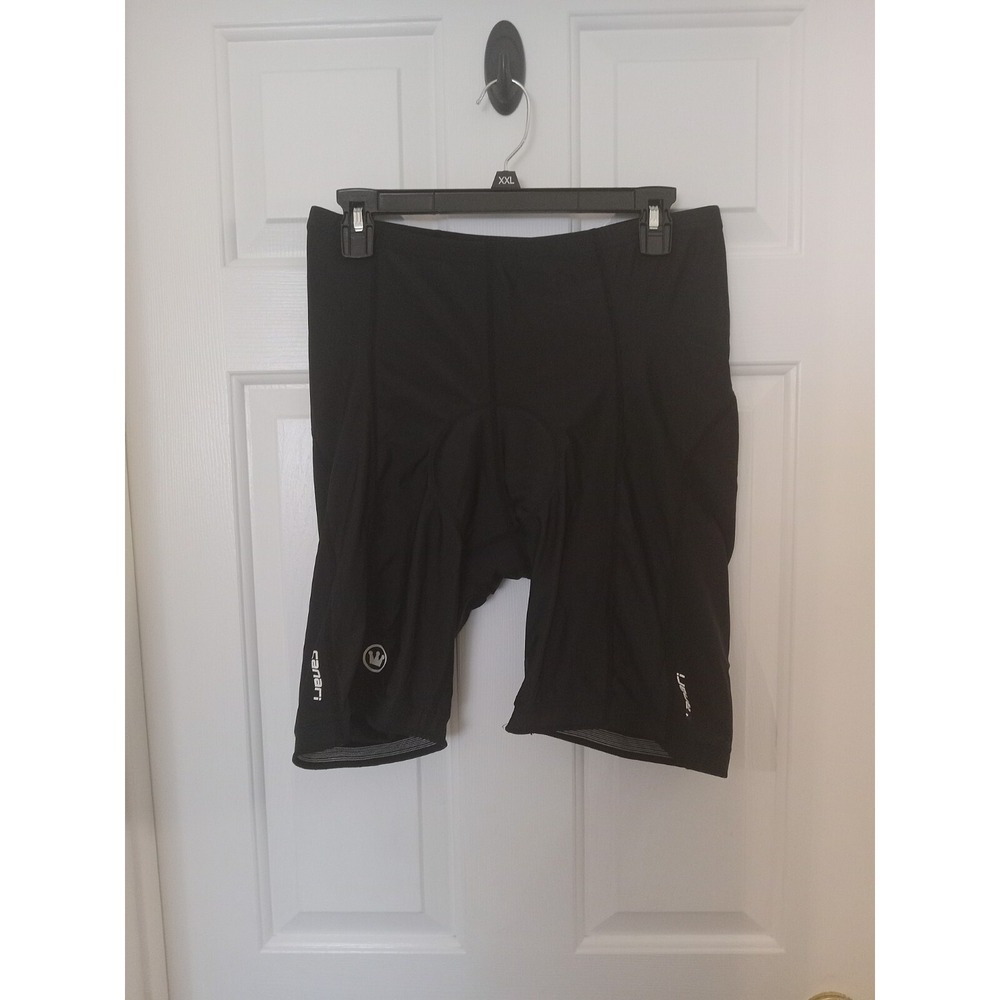 Canari Mens Elastic Waist Flat‎ Front Pull-On Stretch Padded Cycling Shorts XL